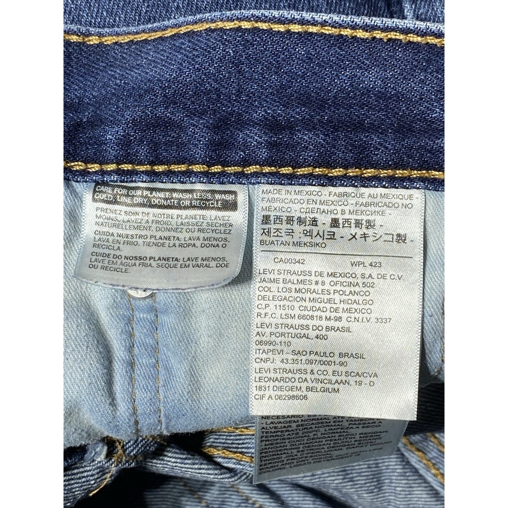 Levis 550 Mens Jeans 31x32 Relaxed Fit Tapered Leg Blue 100% Cotton Brazil - Picture 2 of 9